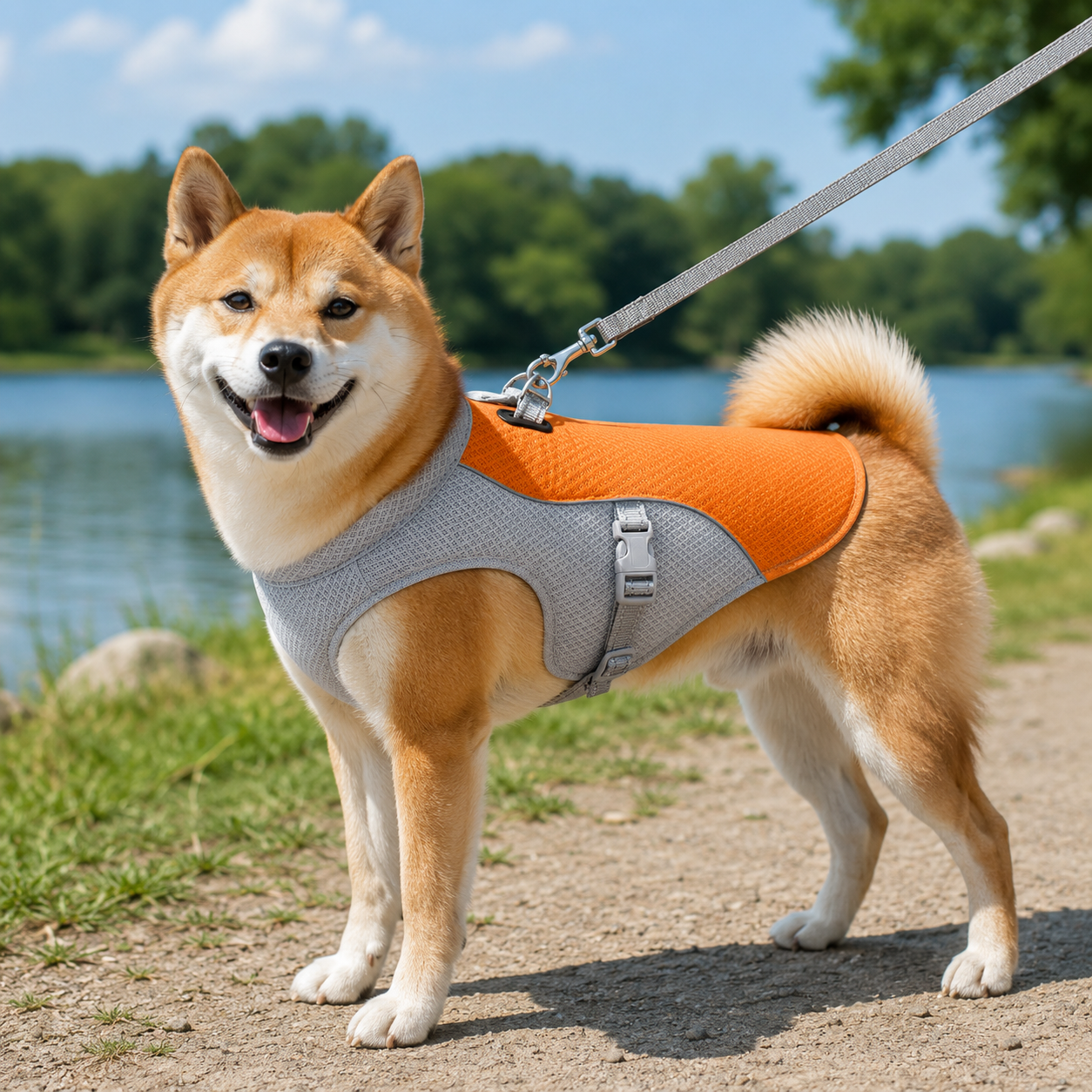 Breathable Dog Cooling Vest Harness – Lightweight Summer Heat Relief Jacket