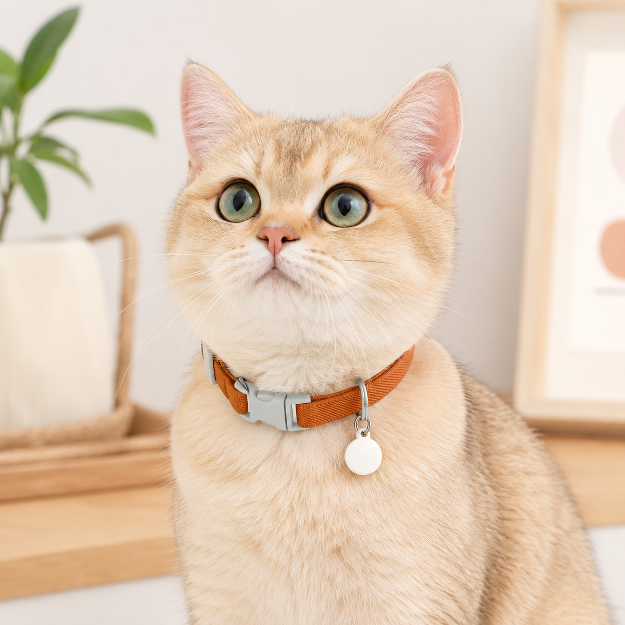 Adjustable Cat Collar with Cute Charm – Soft Lightweight Collar for Cats & Small Dogs
