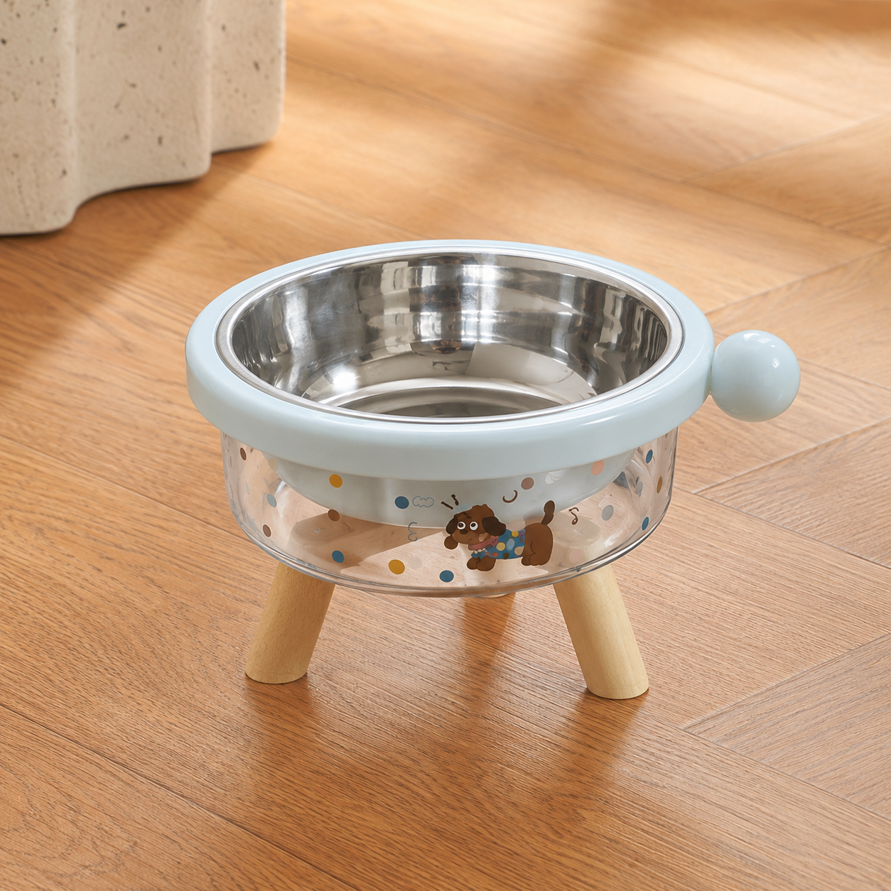 Elevated Tilted Pet Bowl with Detachable Insert – Non-Slip Feeding Bowl for Cats & Small Dogs