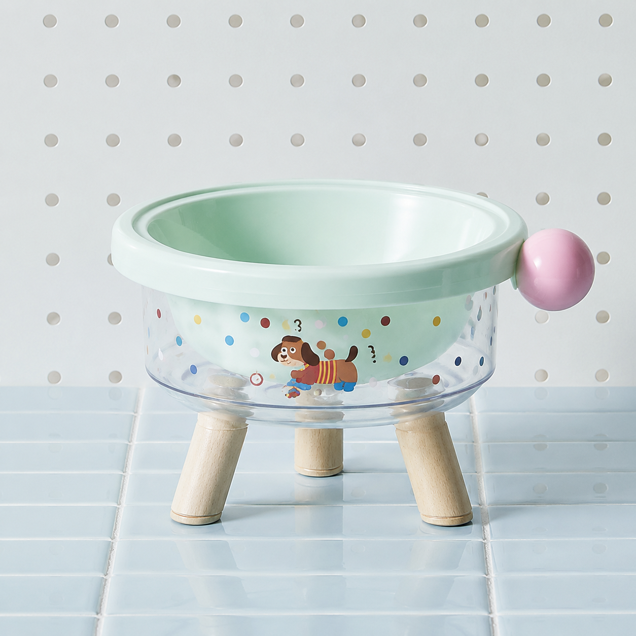 Elevated Tilted Pet Bowl with Detachable Insert – Non-Slip Feeding Bowl for Cats & Small Dogs