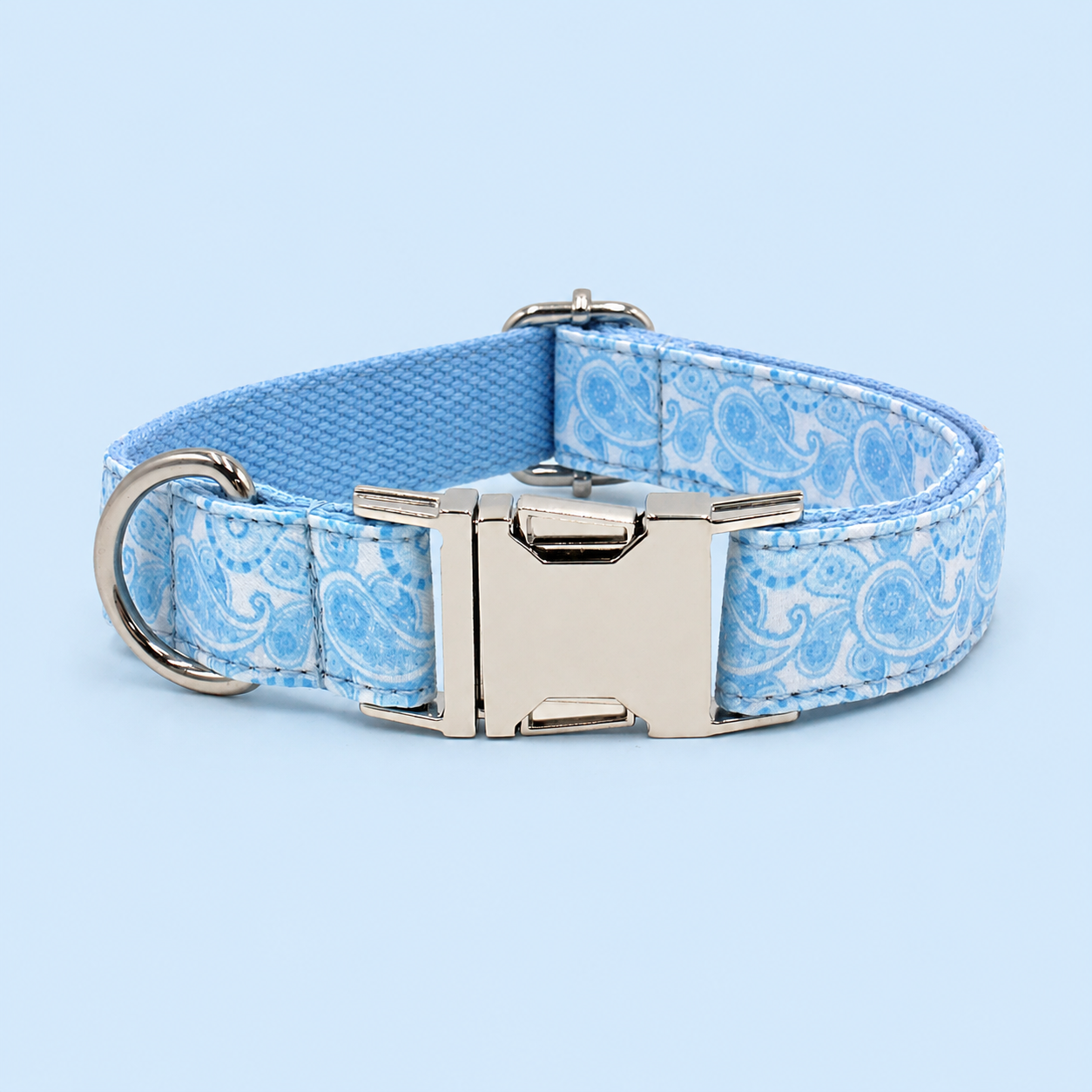 Designer Printed Dog Collar with Adjustable Fit &amp; Metal Buckle