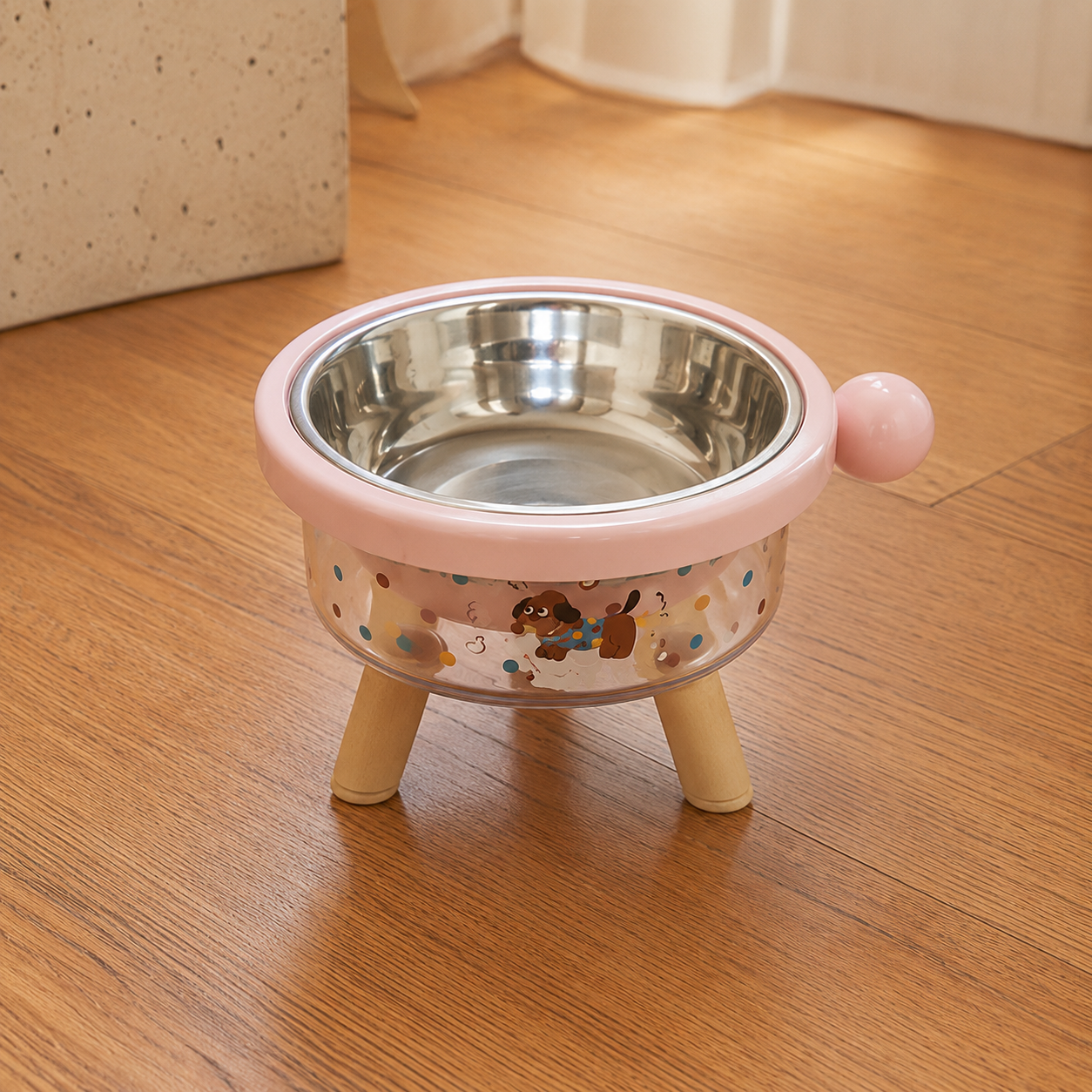 Elevated Tilted Pet Bowl with Detachable Insert – Non-Slip Feeding Bowl for Cats & Small Dogs