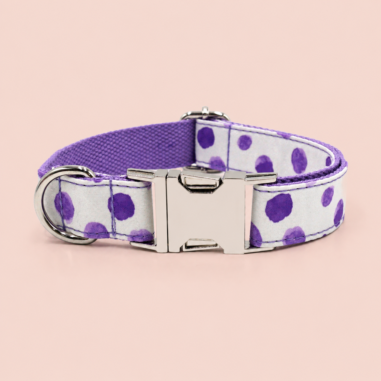 Adjustable Printed Dog Collar with Metal Buckle – Soft Fabric Collar for Small to Large Dogs