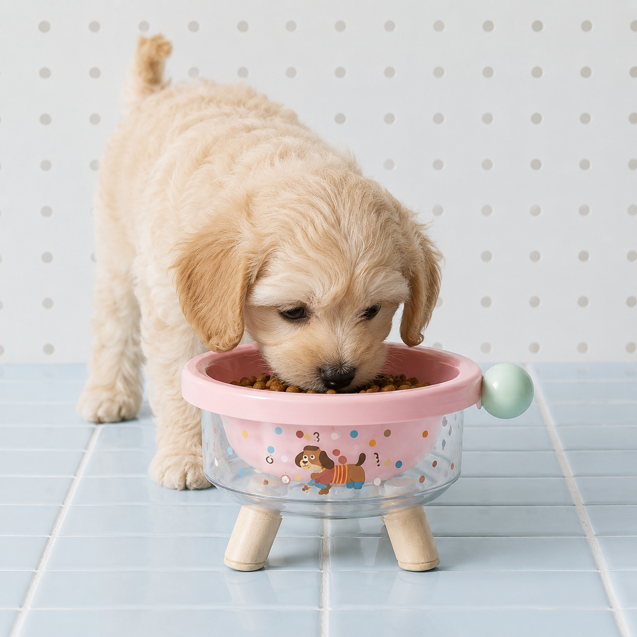 Elevated Tilted Pet Bowl with Detachable Insert – Non-Slip Feeding Bowl for Cats & Small Dogs