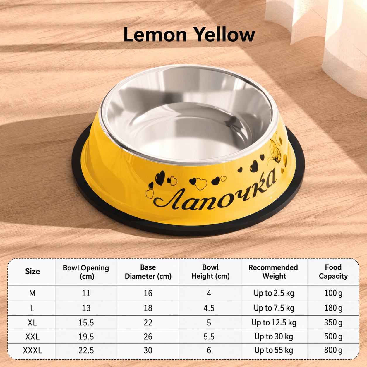 Stainless Steel Non-Slip Pet Bowl – Anti-Tip Food & Water Bowl for Dogs and Cats