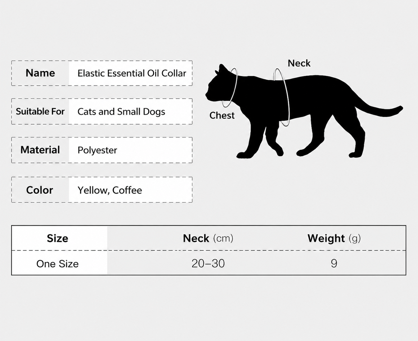 Adjustable Cat Collar with Cute Charm – Soft Lightweight Collar for Cats & Small Dogs