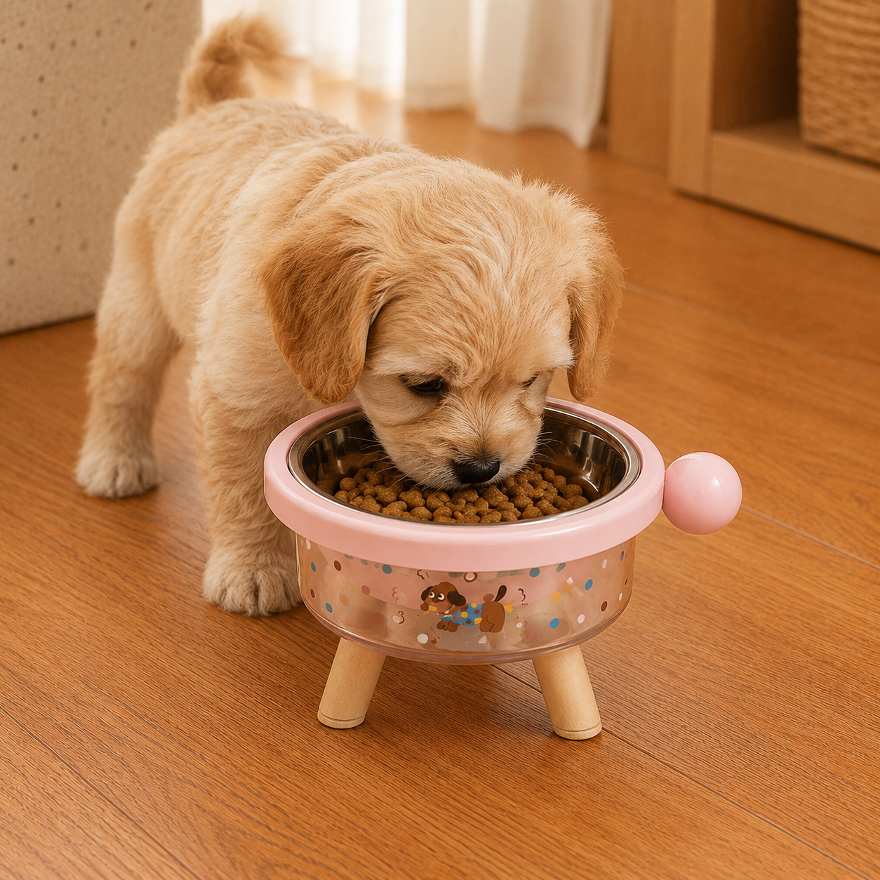 Elevated Tilted Pet Bowl with Detachable Insert – Non-Slip Feeding Bowl for Cats & Small Dogs