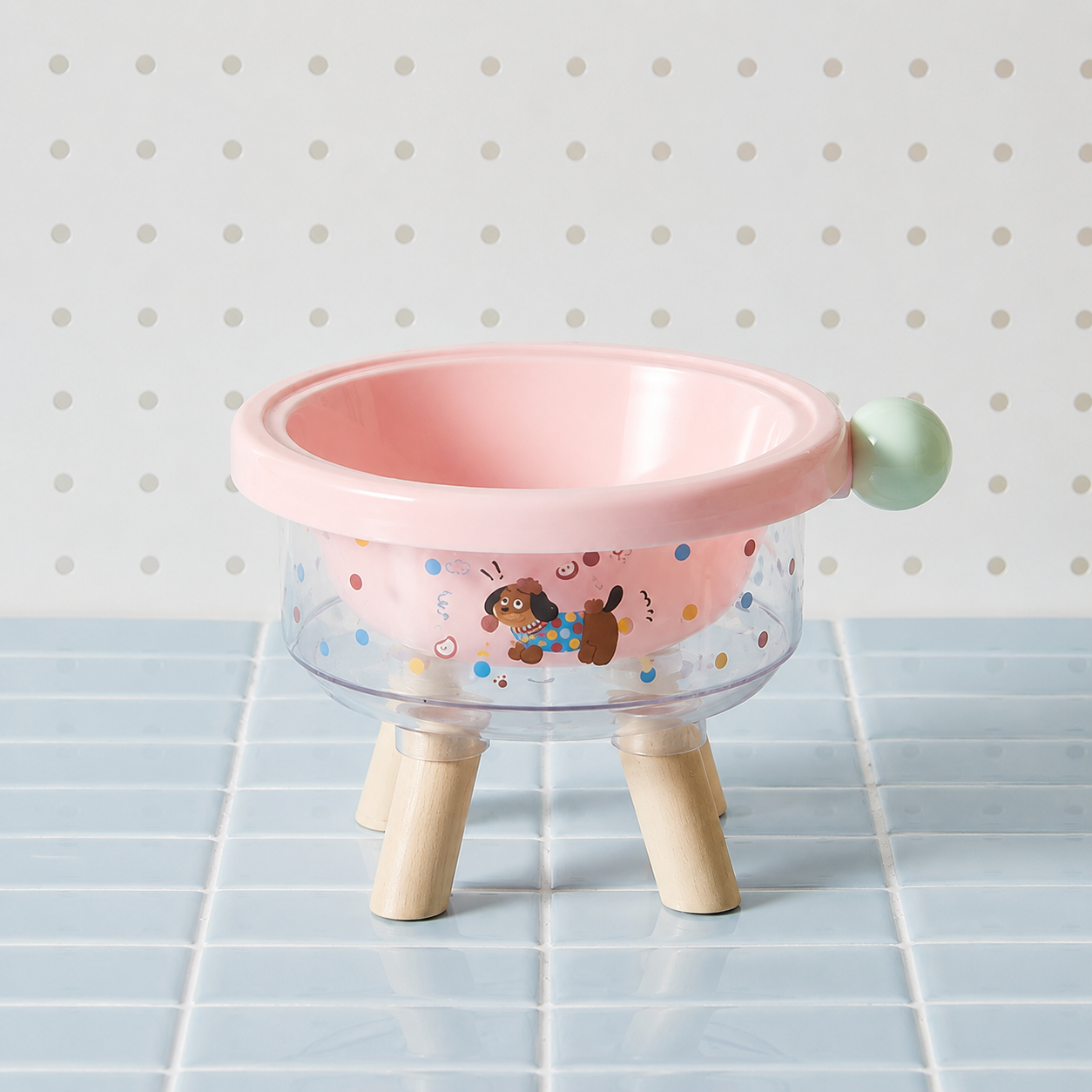 Elevated Tilted Pet Bowl with Detachable Insert – Non-Slip Feeding Bowl for Cats & Small Dogs