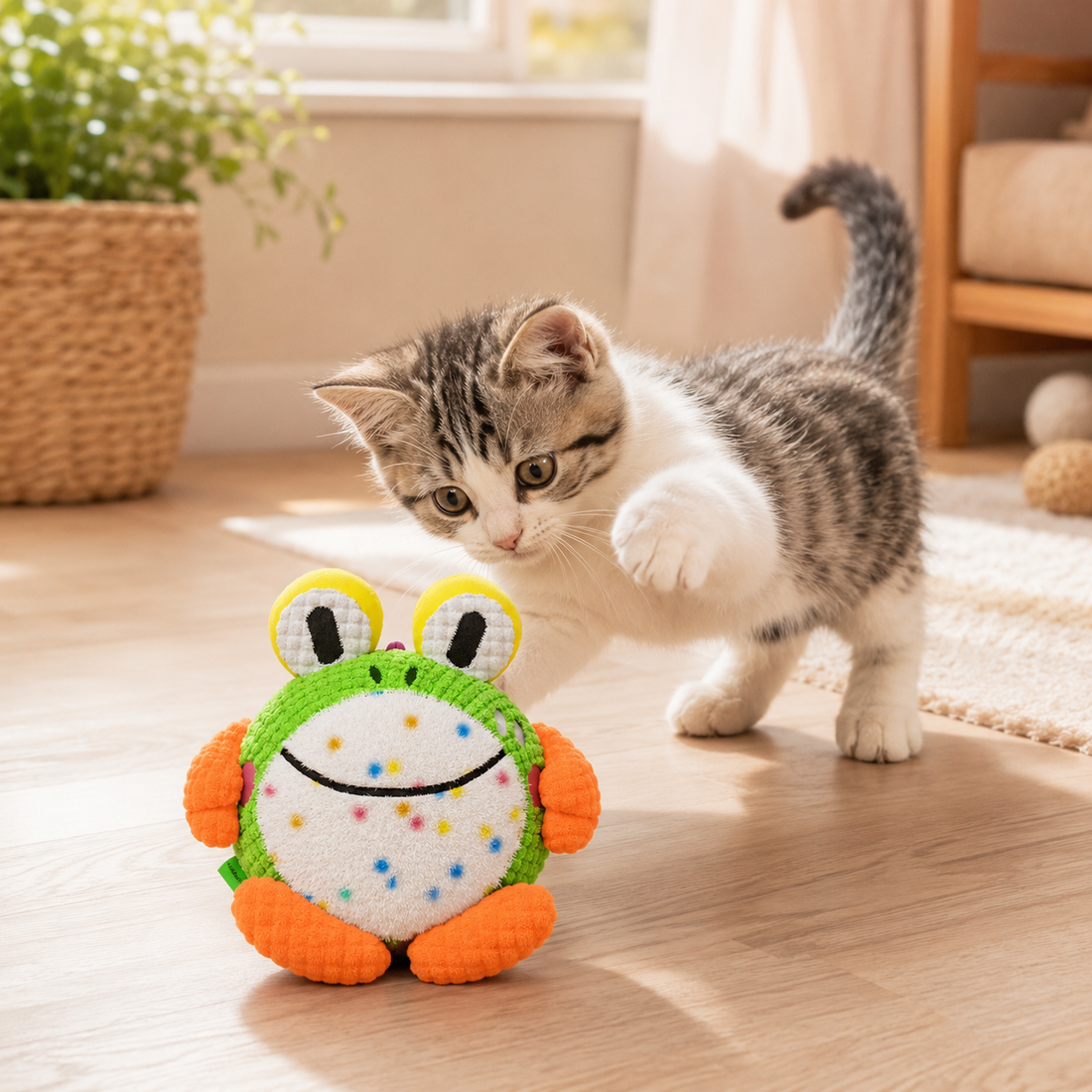 Frog Electric Bouncing Plush Ball