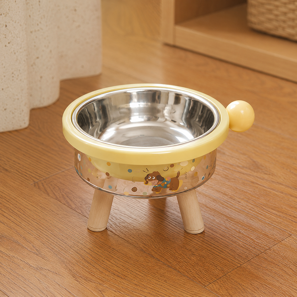 Elevated Tilted Pet Bowl with Detachable Insert – Non-Slip Feeding Bowl for Cats & Small Dogs