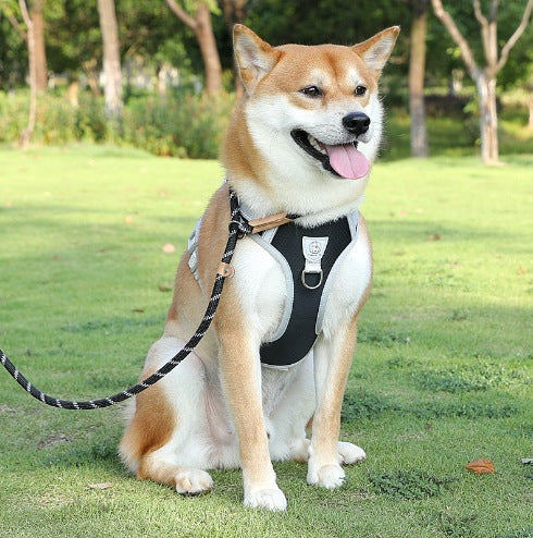 Adjustable Reflective Dog Harness Vest – Breathable No-Pull Harness for Medium Large Dogs