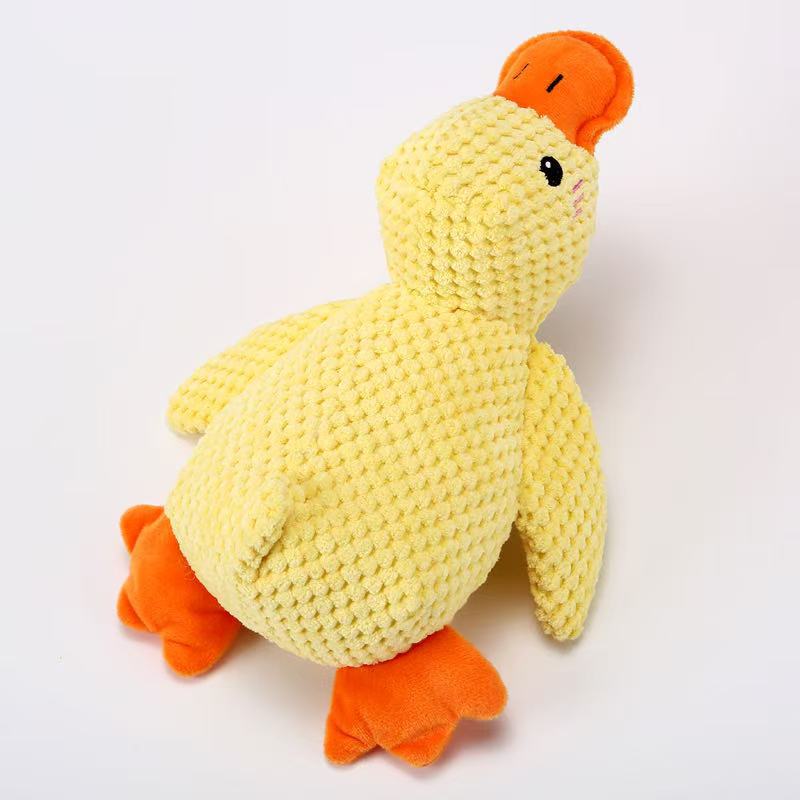 Squeaky Plush Duck Dog Toy – Soft Interactive Chew & Cuddle Toy for Dogs