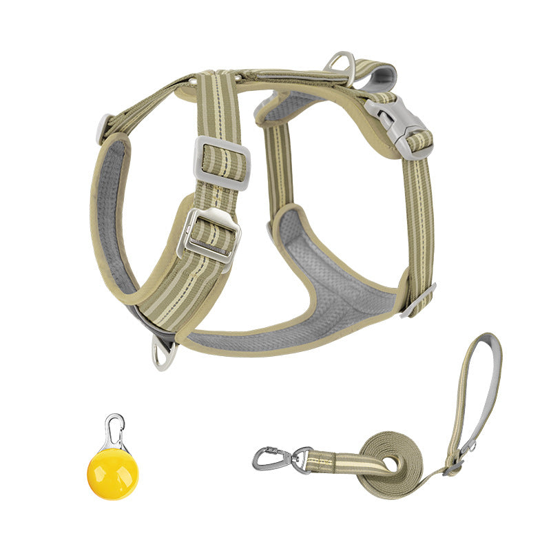 Water-Resistant No-Pull Dog Harness & Leash Set – Reflective Adjustable Walking Harness for Dogs