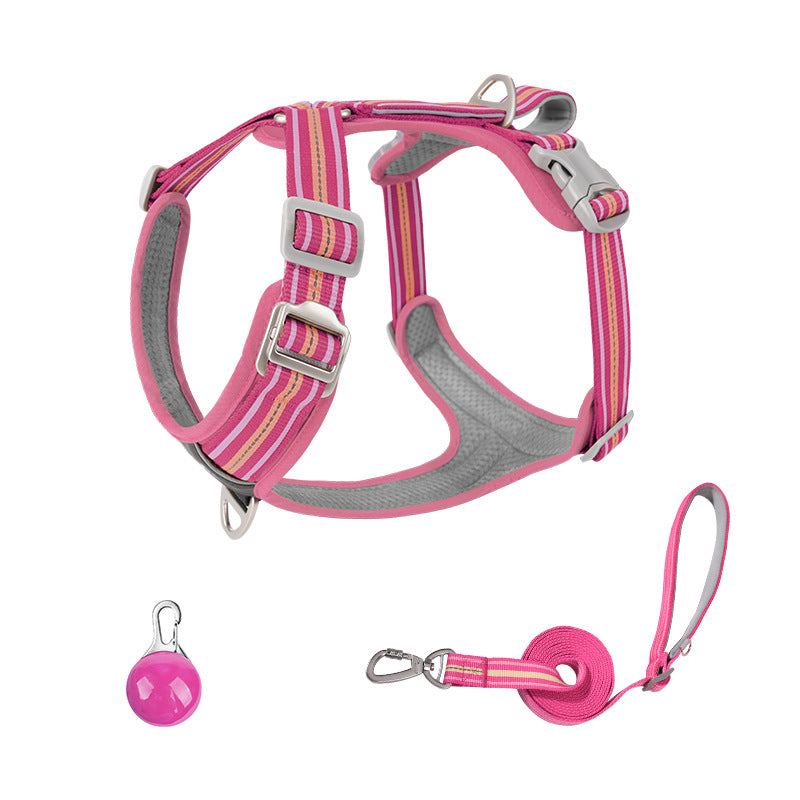 Water-Resistant No-Pull Dog Harness & Leash Set – Reflective Adjustable Walking Harness for Dogs