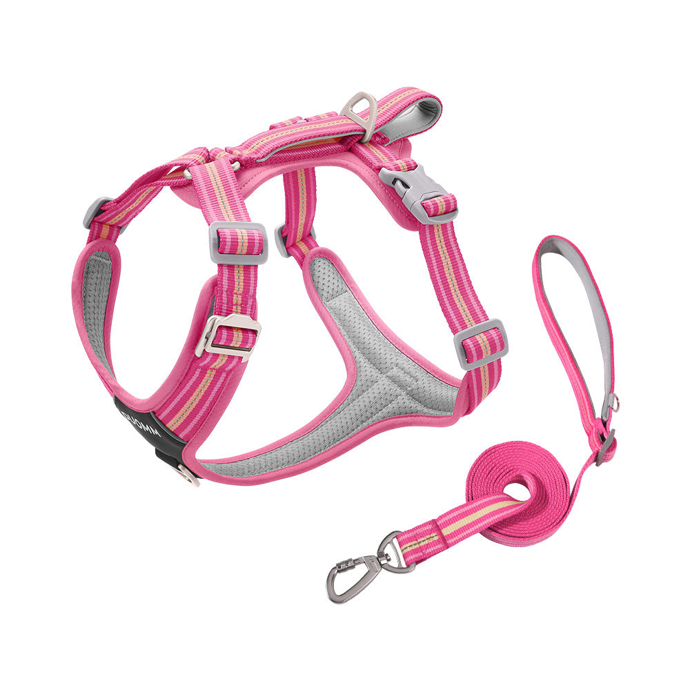Water-Resistant No-Pull Dog Harness & Leash Set – Reflective Adjustable Walking Harness for Dogs