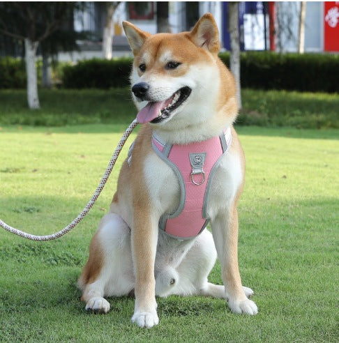 Adjustable Reflective Dog Harness Vest – Breathable No-Pull Harness for Medium Large Dogs