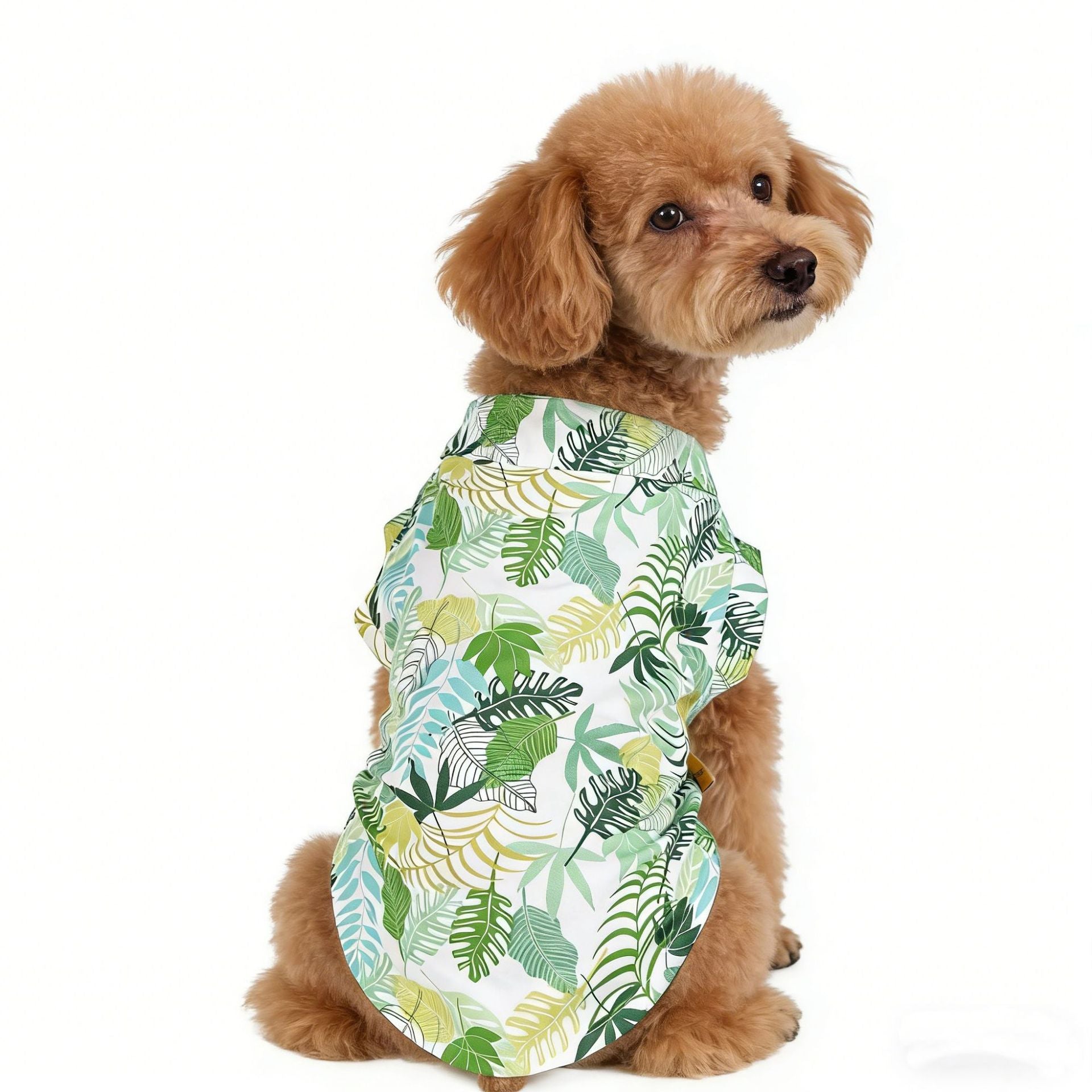 Tropical Print Summer Pet Shirt for Small & Medium Dogs