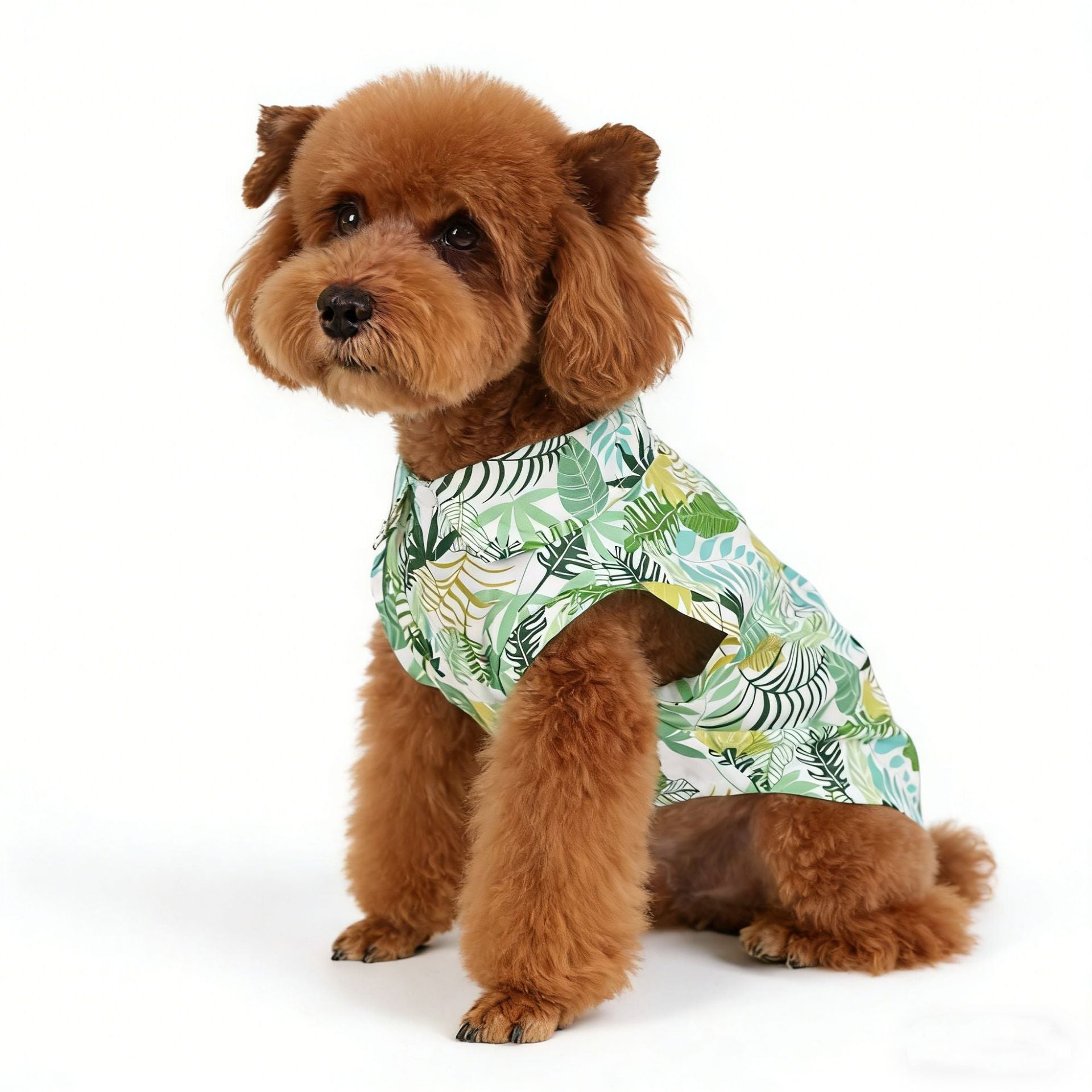 Tropical Print Summer Pet Shirt for Small & Medium Dogs