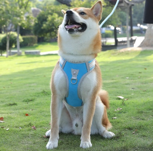Adjustable Reflective Dog Harness Vest – Breathable No-Pull Harness for Medium Large Dogs