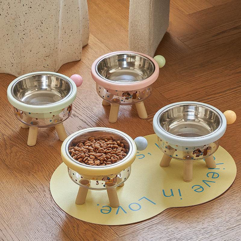 Elevated Tilted Pet Bowl with Detachable Insert – Non-Slip Feeding Bowl for Cats & Small Dogs