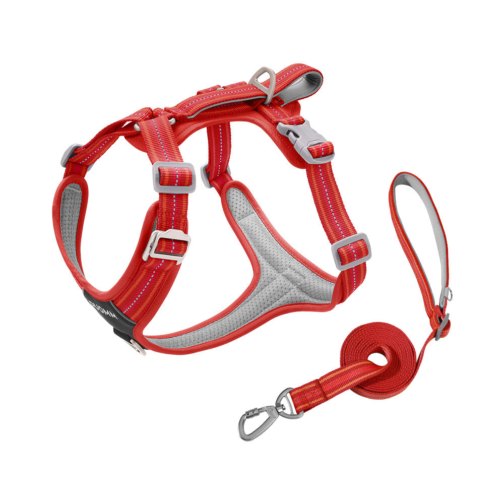 Water-Resistant No-Pull Dog Harness & Leash Set – Reflective Adjustable Walking Harness for Dogs