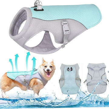 Breathable Dog Cooling Vest Harness – Lightweight Summer Heat Relief Jacket
