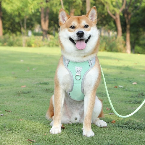 Adjustable Reflective Dog Harness Vest – Breathable No-Pull Harness for Medium Large Dogs