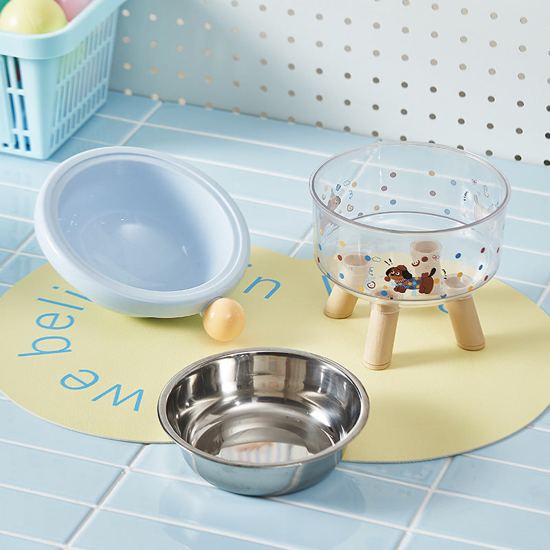 Elevated Tilted Pet Bowl with Detachable Insert – Non-Slip Feeding Bowl for Cats & Small Dogs