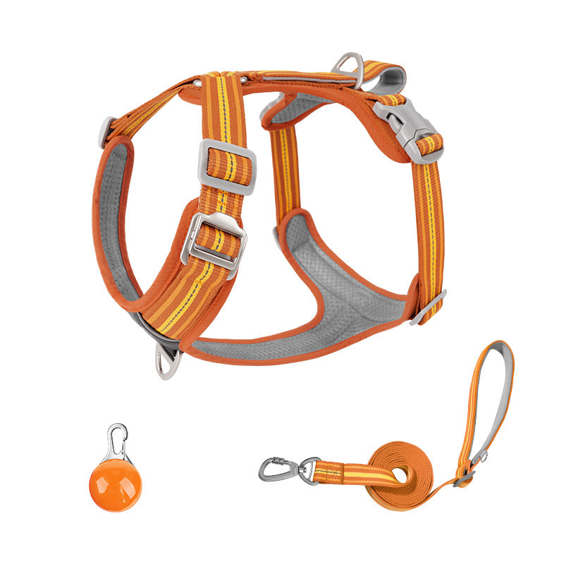 Water-Resistant No-Pull Dog Harness & Leash Set – Reflective Adjustable Walking Harness for Dogs