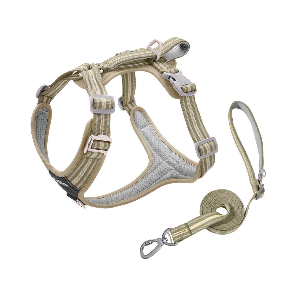 Water-Resistant No-Pull Dog Harness & Leash Set – Reflective Adjustable Walking Harness for Dogs
