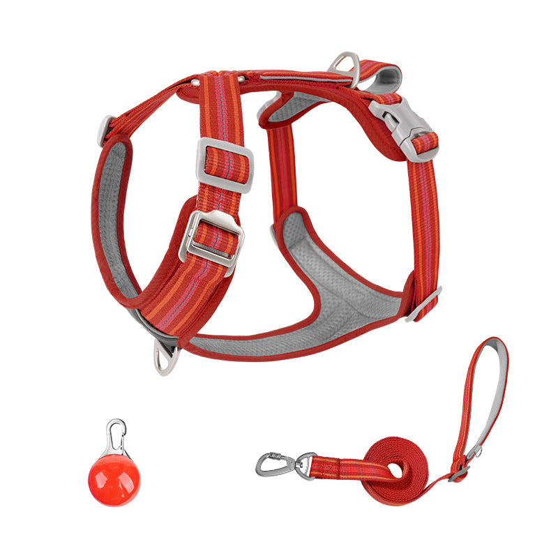 Water-Resistant No-Pull Dog Harness & Leash Set – Reflective Adjustable Walking Harness for Dogs