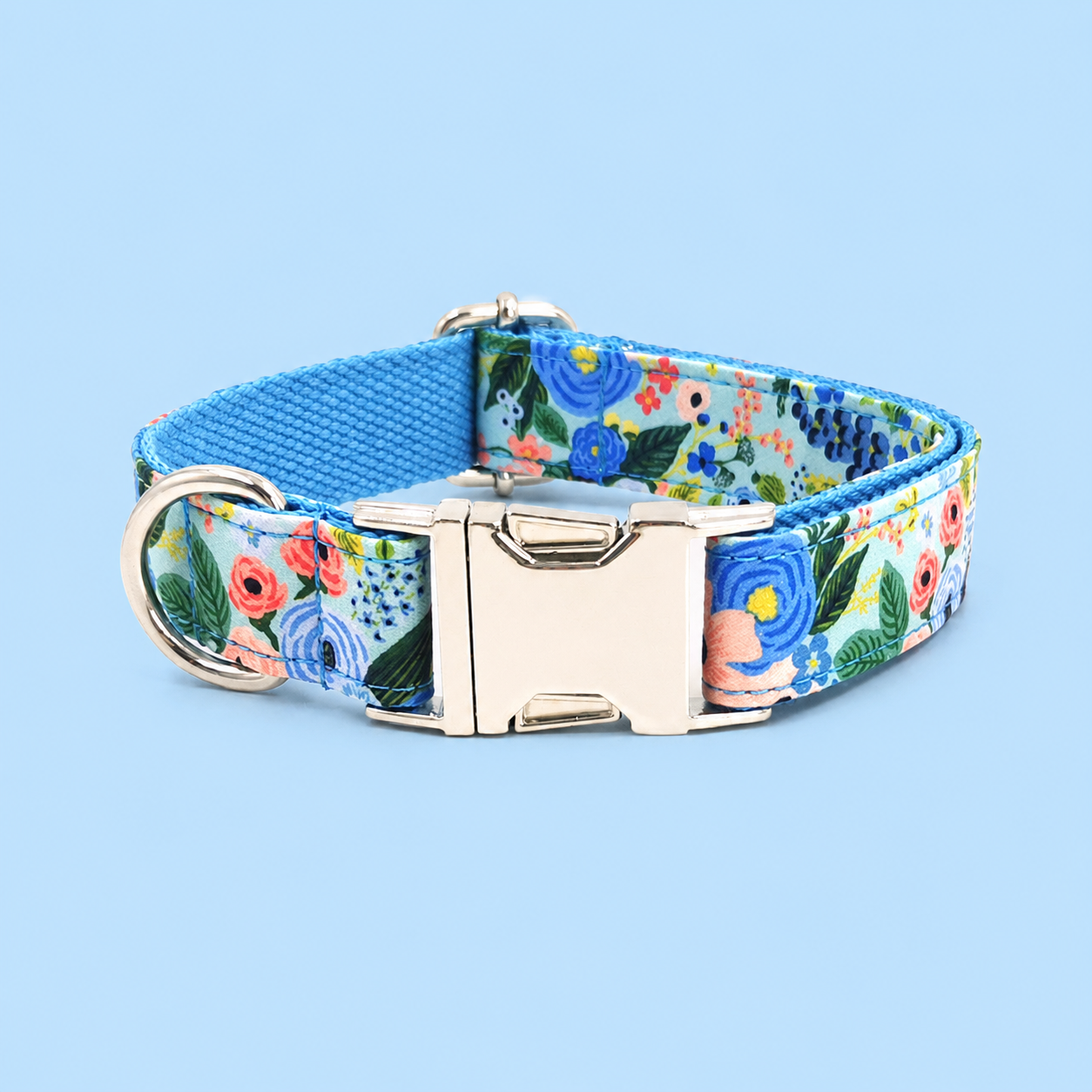 Adjustable Printed Dog Collar with Metal Buckle – Soft Fabric Collar for Small to Large Dogs