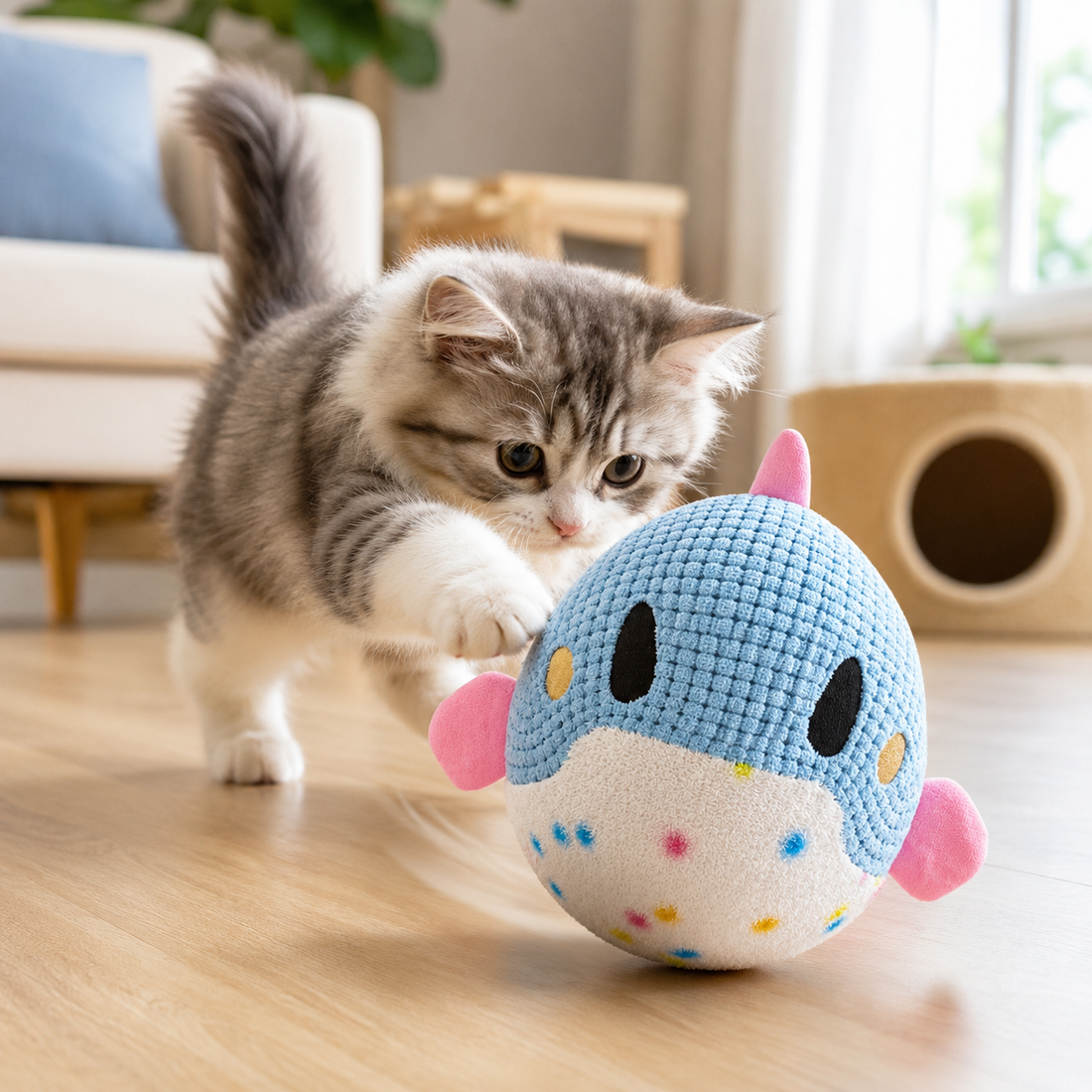 Dolphin Electric Bouncing Plush Ball