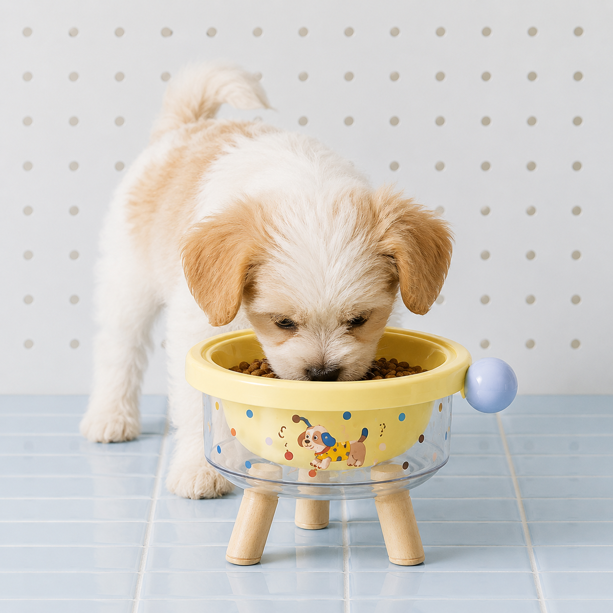 Elevated Tilted Pet Bowl with Detachable Insert – Non-Slip Feeding Bowl for Cats & Small Dogs