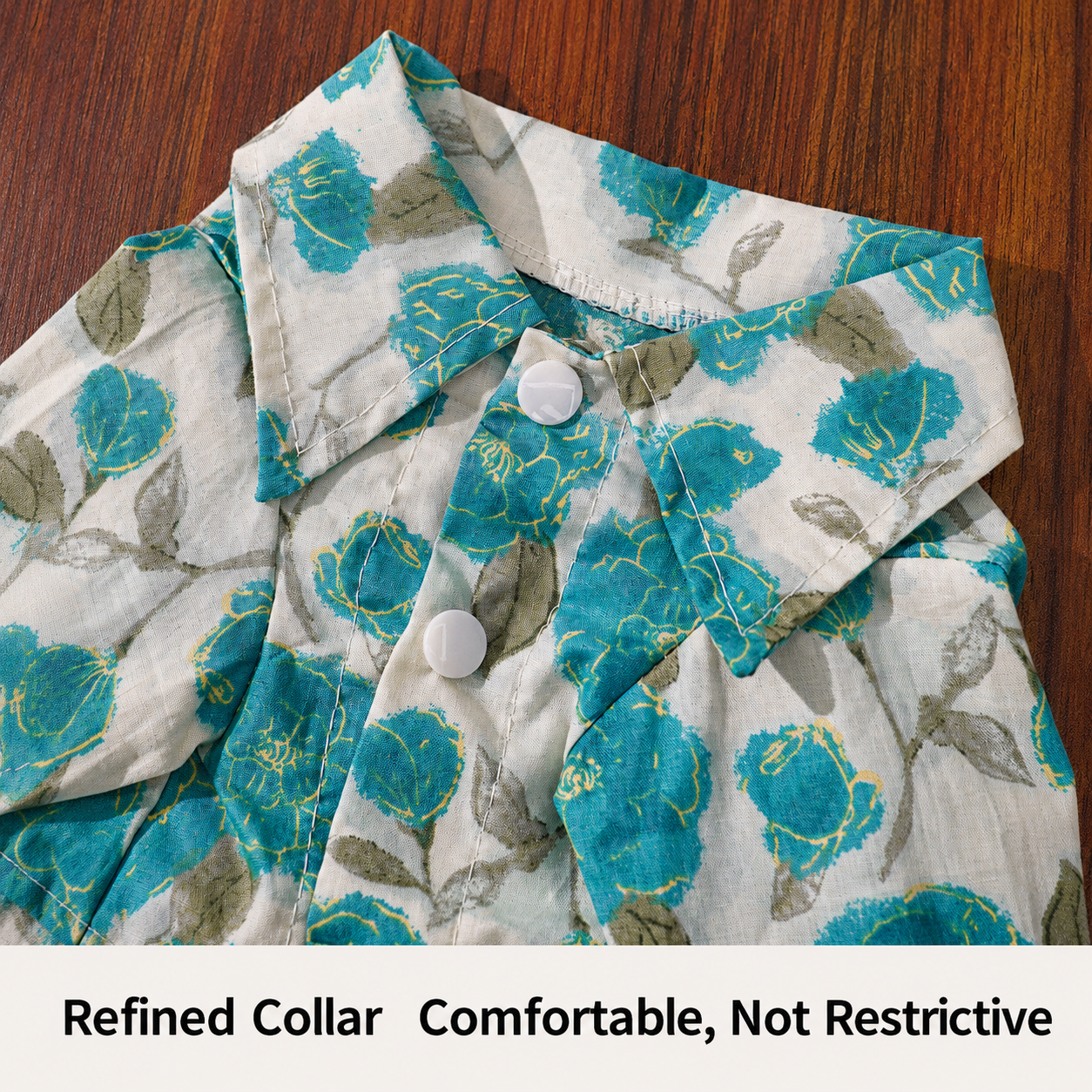 Floral Pet Shirt for Dogs & Cats – Lightweight Summer Button-Up Outfit