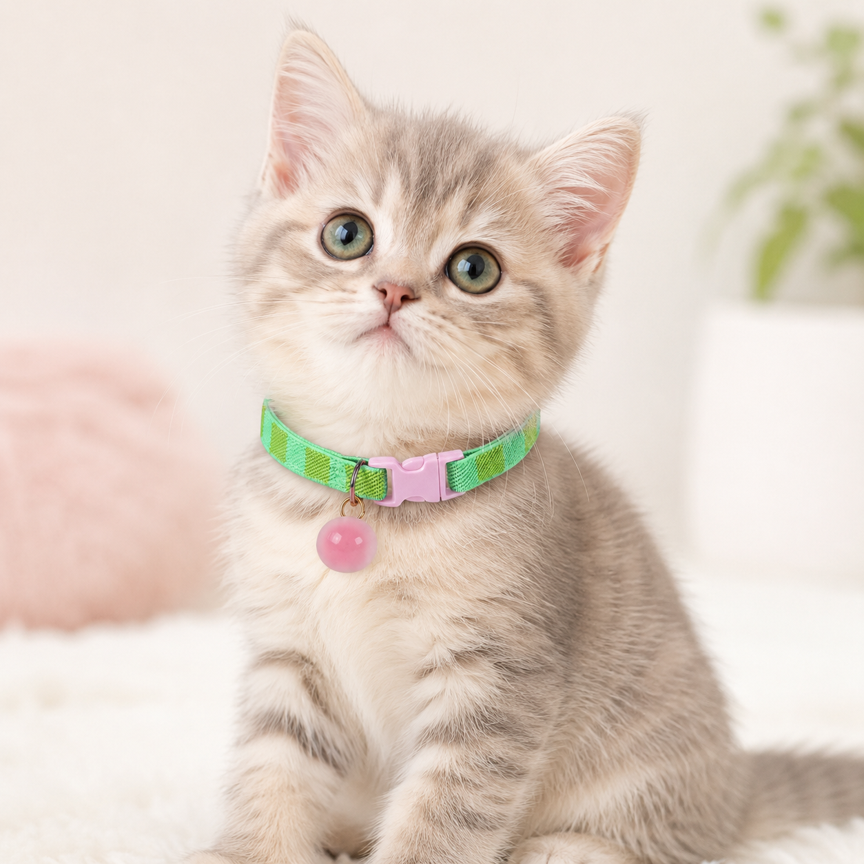Adjustable Aroma Charm Cat Collar – Soft Lightweight Collar for Cats & Small Dogs