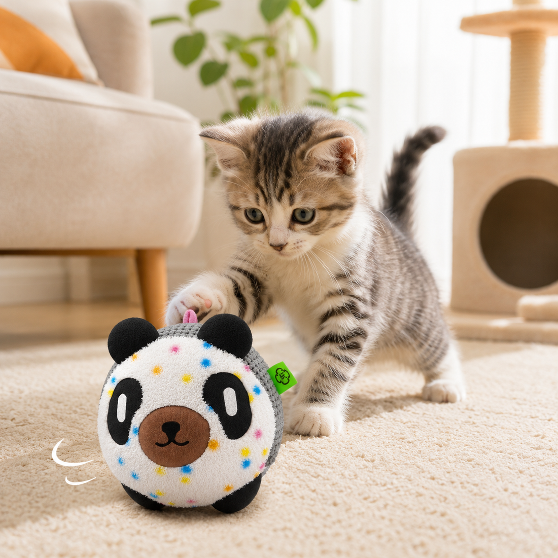 Panda Electric Bouncing Plush Ball