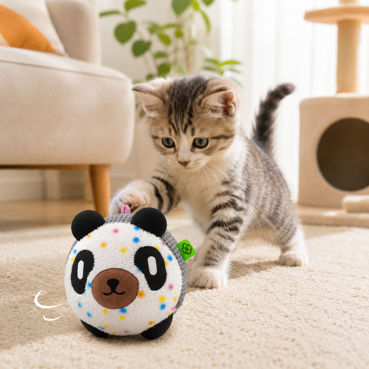 Panda Electric Bouncing Plush Ball